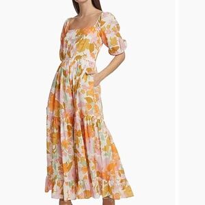 Mille Manon Floral Cotton Maxi Dress Size XXS/XS